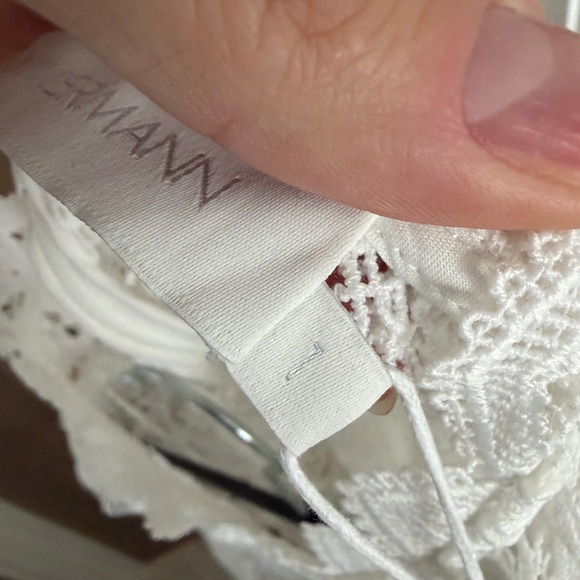 ZIMMERMAN Chintz Doily Lace Top In Ivory - Picture 15 of 16